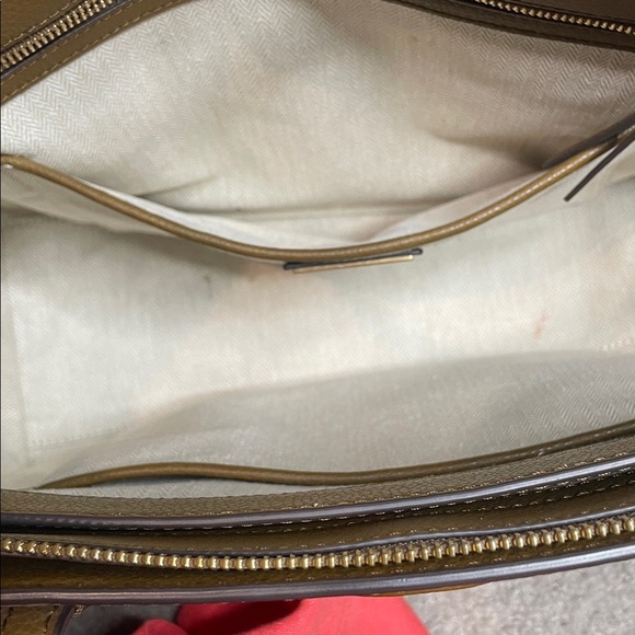 Tory Burch | Brown Robinson Pebbled Leather Tote - Picture 7 of 13